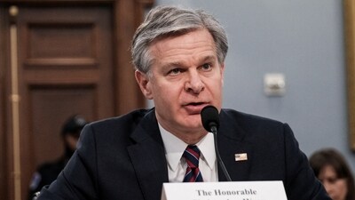 FBI Director Christopher Wray warns the US could face a ‘coordinated terror attack’ (REUTERS/Michael A. McCoy) (REUTERS)