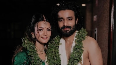Aparna Das and Deepak Parambol married on Wednesday morning. Aparna Das and Deepak Parambol married on Wednesday morning.