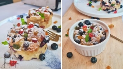 Banana bread pudding can help us feel satiated, as well as satisfy the sweet tooth in us. (Kunal Kapur) Banana bread pudding can help us feel satiated, as well as satisfy the sweet tooth in us. (Kunal Kapur)
