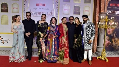 Billed as an epic saga of love, power, revenge and freedom, the series explores the cultural reality of 'Heeramandi', a dazzling district, through the stories of courtesans and their patrons set against the tumultuous backdrop of the Indian freedom struggle of the 1940s. The series will start streaming from May 1. Billed as an epic saga of love, power, revenge and freedom, the series explores the cultural reality of 'Heeramandi', a dazzling district, through the stories of courtesans and their patrons set against the tumultuous backdrop of the Indian freedom struggle of the 1940s. The series will start streaming from May 1.