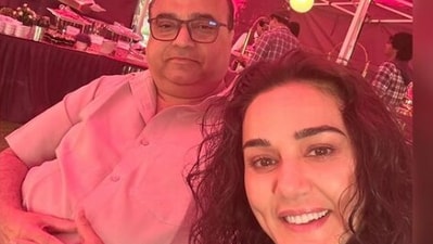 Rajkumar Santoshi and Preity Zinta are filming for Lahore 1947 Rajkumar Santoshi and Preity Zinta are filming for Lahore 1947