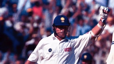 136 (273) vs Pakistan 1st Test Chennai January 1999 - It was pretty much a one-man show from Tendulkar as he almost single-handedly pushed India close to victory. Apart from him, only two other batters managed double digit scores - Nayan Mongia who scored 52 and Rahul Dravid who made 10 runs. Pakistan looked worried throughout the time that Tendulkar held fort and when he fell, with the score being 254/7 with India chasing 271, they celebrated like they had won the match. Sure enough, India's last three wickets were blown away and Pakistan won by 12 runs. (Getty Images) 136 (273) vs Pakistan 1st Test Chennai January 1999 - It was pretty much a one-man show from Tendulkar as he almost single-handedly pushed India close to victory. Apart from him, only two other batters managed double digit scores - Nayan Mongia who scored 52 and Rahul Dravid who made 10 runs. Pakistan looked worried throughout the time that Tendulkar held fort and when he fell, with the score being 254/7 with India chasing 271, they celebrated like they had won the match. Sure enough, India's last three wickets were blown away and Pakistan won by 12 runs. (Getty Images)