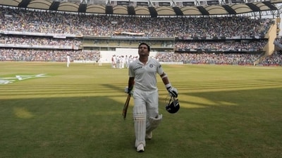 Sachin Tendulkar was born on April 24, 1973 and just 16 years later, he ended up making his Test debut for India against Pakistan in Karachi. He went on to play in international for 24 years, establishing himself as the most prolific batter in the history of international cricket and pretty much becoming the face of the rise of Indian cricket as a force to be reckoned with. As the great man turns 51, we take a look at some of his most memorable innings and we start with his last one. Tendulkar walked out of his beloved Wankhede Stadium one last time with the bat in hand, having scored 73 off 118 balls against the West Indies. His dismissal led to a hushed silence around the stadium before the crowd rose up and applauded as he walked off the field. India won the match by an innings and 126 runs. (BCCI) Sachin Tendulkar was born on April 24, 1973 and just 16 years later, he ended up making his Test debut for India against Pakistan in Karachi. He went on to play in international for 24 years, establishing himself as the most prolific batter in the history of international cricket and pretty much becoming the face of the rise of Indian cricket as a force to be reckoned with. As the great man turns 51, we take a look at some of his most memorable innings and we start with his last one. Tendulkar walked out of his beloved Wankhede Stadium one last time with the bat in hand, having scored 73 off 118 balls against the West Indies. His dismissal led to a hushed silence around the stadium before the crowd rose up and applauded as he walked off the field. India won the match by an innings and 126 runs. (BCCI)