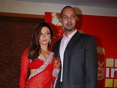 Rakhi Sawant with her ex-fiance Elesh Parujanwala Rakhi Sawant with her ex-fiance Elesh Parujanwala