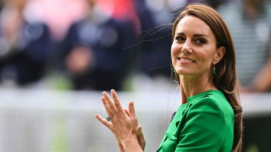 Kate Middleton taking and sharing Prince Louis' birthday photo is ‘a sign she’s getting better (Photo by Glyn KIRK / AFP) (AFP)
