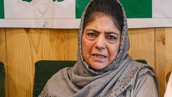 Former J&K chief minister and the PDP president Mehbooba Mufti (PTI)