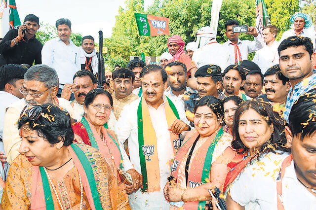 Mahesh Sharma, the BJP’s Gautam Budh Nagar candidate in Khurja. (HT Photo) Mahesh Sharma, the BJP’s Gautam Budh Nagar candidate in Khurja. (HT Photo)