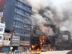 Three killed 15 injured in fire at a hotel near Patna railway station Three killed 15 injured in fire at a hotel near Patna railway station