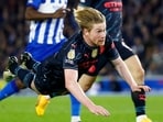 Manchester City vs Brighton: Kevin De Bruyne scores an amazing flying goal off his head.