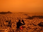 Athens and other Greek cities were covered in clouds of dust blown in from the Sahara desert, marking one of the worst such episodes to hit the country since 2018, officials said.