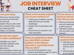 The image shows a part of the interview cheat sheet that a founder shared for the interviewees. The image shows a part of the interview cheat sheet that a founder shared for the interviewees.