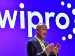 Wipro CEO Thierry Delaporte speaks during a press conference in Bengaluru, India.