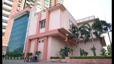 A clubhouse in one of the high-rise apartment complexes in Lucknow. (HT Photo) A clubhouse in one of the high-rise apartment complexes in Lucknow. (HT Photo)