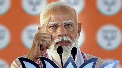 Prime Minister Narendra Modi addresses a public meeting in MP. (BJP) Prime Minister Narendra Modi addresses a public meeting in MP. (BJP)