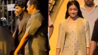 A video of Dhanush and Rashmika Mandanna shooting for Kubera has been shared online. (Instagram) A video of Dhanush and Rashmika Mandanna shooting for Kubera has been shared online. (Instagram)