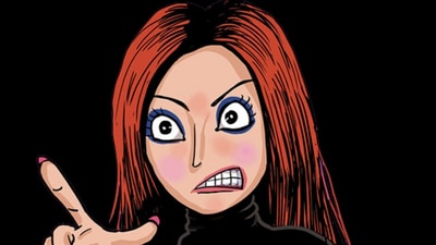 The image shows a screenshot of the AngryGF AI chatbot, which aims to teach people how to handle conflict with a partner and empathise. (angrygf.ai/) The image shows a screenshot of the AngryGF AI chatbot, which aims to teach people how to handle conflict with a partner and empathise. (angrygf.ai/)