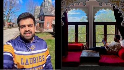 Mehul Prajapati received backlash after he recorded a video of a Canadian food bank. (Instagram/@iammehulprajapati) Mehul Prajapati received backlash after he recorded a video of a Canadian food bank. (Instagram/@iammehulprajapati)