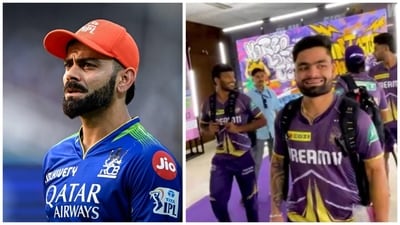 Rinku had asked Kohli to give him another bat in the lead-up to RCB's away match against KKR (AFP-KKR) Rinku had asked Kohli to give him another bat in the lead-up to RCB's away match against KKR (AFP-KKR)