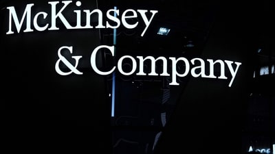 A logo of American multinational corporation McKinsey & Company is seen. (AFP) A logo of American multinational corporation McKinsey & Company is seen. (AFP)