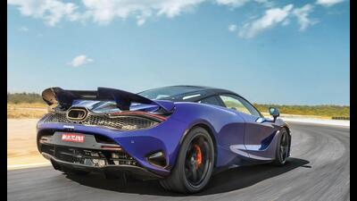 The 750S’s Lantana Purple hue will turn heads and drop jaws, especially when the butterfly doors theatrically swing open. The 750S’s Lantana Purple hue will turn heads and drop jaws, especially when the butterfly doors theatrically swing open.