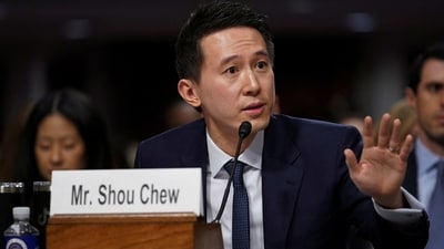 TikTok's CEO Shou Zi Chew testifies during the Senate Judiciary Committee hearing at the U.S. Capitol, in Washington. (Reuters)
