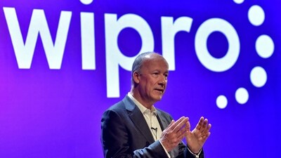 Wipro CEO Thierry Delaporte speaks during a press conference in Bengaluru, India. (Reuters)