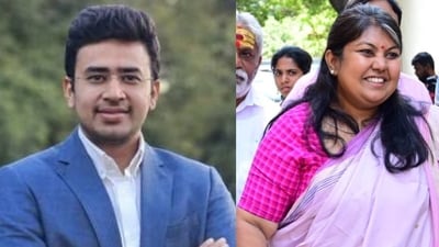 Bengaluru South: Tejasvi Surya had taken on BK Hariprasad of Congress in 2019 and won with a majority of more than three lakh votes.