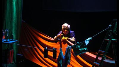 Yuki Elias in The Far Post, a Lepcha play that explores the afterlife. (Courtesy Adishakti Theatre) Yuki Elias in The Far Post, a Lepcha play that explores the afterlife. (Courtesy Adishakti Theatre)