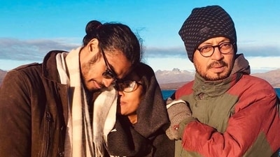 Babil Khan with mother Sutapa Sikdar and late father Irrfan Khan. (File Photo)