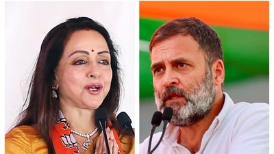 2024 Lok Sabha elections: BJP's Mathura candidate Hema Malini and Congress candidate from Wayanad Rahul Gandhi. 2024 Lok Sabha elections: BJP's Mathura candidate Hema Malini and Congress candidate from Wayanad Rahul Gandhi.