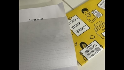 The CV and cover letter a job applicant sent through Blinkit. (X/@AdityaVSC) The CV and cover letter a job applicant sent through Blinkit. (X/@AdityaVSC)