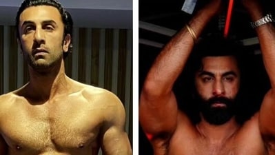 Ranbir Kapoor's drastic physical transformation in the last 3 years Ranbir Kapoor's drastic physical transformation in the last 3 years