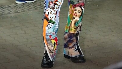 And we leave you with one more quirky pant of Salman Khan. He wore this to the Eid party at brother Sohail Khan's home. We may be ‘panting’, but Salman will never ‘run’ out of these. (Instagram) And we leave you with one more quirky pant of Salman Khan. He wore this to the Eid party at brother Sohail Khan's home. We may be ‘panting’, but Salman will never ‘run’ out of these. (Instagram)