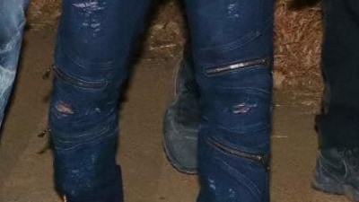 How many zips are too many zips? This jeans of Salman had zippers peppered all over it. Can you count how many? Well, don't miss that one. (Instagram) How many zips are too many zips? This jeans of Salman had zippers peppered all over it. Can you count how many? Well, don't miss that one. (Instagram)