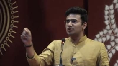 Current BJP MP for Bengaluru South Tejasvi Surya.
