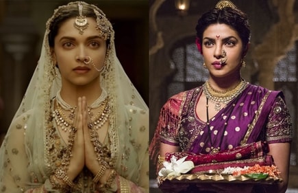 Deepika Padukone and Priyanka Chopra as Mastani and Kashibai Deepika Padukone and Priyanka Chopra as Mastani and Kashibai