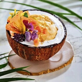 Vibrant mango flower pot by senior sous chef Sandeep Deshmukh ( The Bluebop Cafe ) Vibrant mango flower pot by senior sous chef Sandeep Deshmukh ( The Bluebop Cafe )