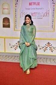Rashmika Mandanna in sea green Rashmika Mandanna in sea green
