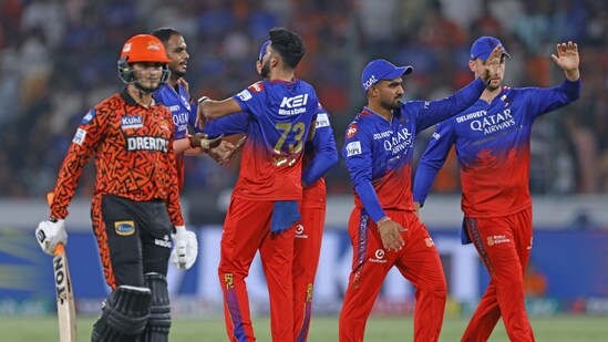 However, the chase went completely awry for SRH as they tried to stick to their no holds barred policy of batting and perished. Travis Head fell in the first over while Abhishek Sharma was dismissed for a 13-ball 31 in the fourth over.&nbsp;(ANI)