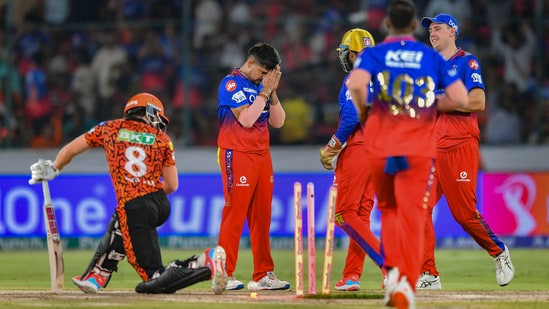 Royal Challengers Bengaluru finally recorded their second win of the season by beating the high-flying Sunrisers Hyderabad by 35 runs. RCB batted first and scored 206/7 in 20 overs They then dismissed all of SRH's big guns within the first 10 overs, thus making the next 10 a foregone conclusion.&nbsp;(PTI)