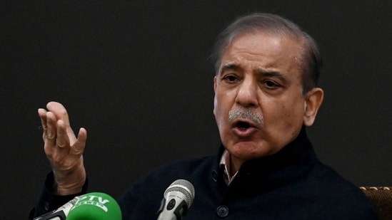 Pakistan' Prime Minister and leader of the Pakistan Muslim League-Nawaz (PML-N) party Shehbaz Sharif. (AFP / File)