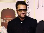 Fardeen Khan and other cast members pose for a picture at the premiere of their Sanjay Leela Bhansali web series Heeramandi: The Diamond Bazaar in Mumbai on Wednesday. (ANI) 