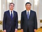 Chinese President Xi Jinping meets with US Secretary of State Antony Blinken, on Friday. (ANI Photo)