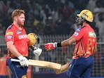 Punjab Kings' Jonny Bairstow and Shashank Singh celebrate the team's victory against Kolkata Knight Riders in the Indian Premier League 2024
Punjab Kings' Jonny Bairstow and Shashank Singh celebrate the team's victory against Kolkata Knight Riders in the Indian Premier League 2024