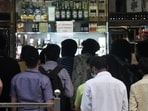 Maharashtra has over 18,000 licenced liquor shops, including restaurants and bars, and 90 liquor-manufacturing units (Satish Bate/HT PHOTO)