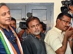 Thiruvananthapuram: Congress candidate Shashi Tharoor standing in a queue waits to cast his vote for the second phase of Lok Sabha elections, in Thiruvananthapuram, Friday, April 26, 2024. (PTI Photo) Thiruvananthapuram: Congress candidate Shashi Tharoor standing in a queue waits to cast his vote for the second phase of Lok Sabha elections, in Thiruvananthapuram, Friday, April 26, 2024. (PTI Photo)