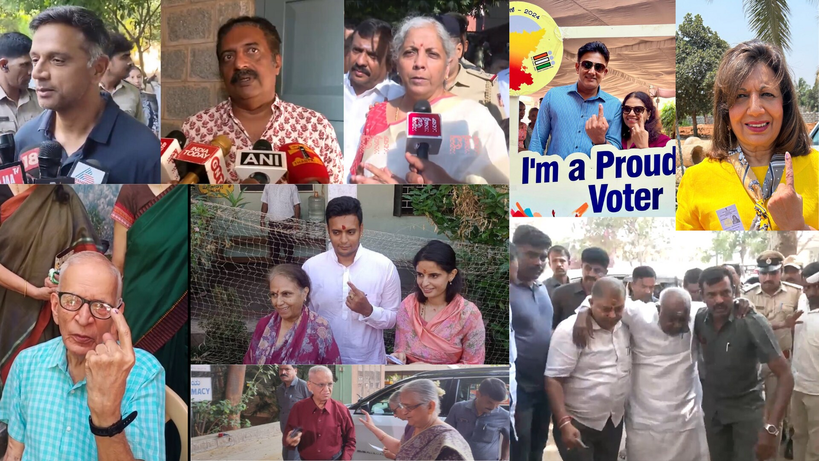 Lok Sabha Election 2024: Bengaluru votes, key moments in 10 pics - Vimarsana News