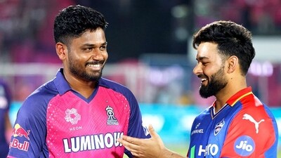 Sanju Samson (L) and Rishabh Pant at the toss during the DC vs RR IPL 2024 game (ANI) Sanju Samson (L) and Rishabh Pant at the toss during the DC vs RR IPL 2024 game (ANI)