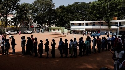 Polling began at 7 am and will end at 6 pm. A total of 247 candidates - 226 men and 21&nbsp;women,&nbsp;are in the fray for the first phase in 14 segments covering most of the southern and coastal districts, where more than 2.88 crore voters are eligible to exercise their franchise in 30,602 polling stations. (REUTERS)
