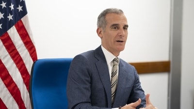 US ambassador Eric Garcetti (Bloomberg)